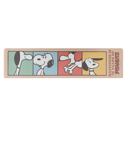 スヌーピー パストスヌーピー ロングマット(45×180cm) PEANUTS 75th SNOOPY