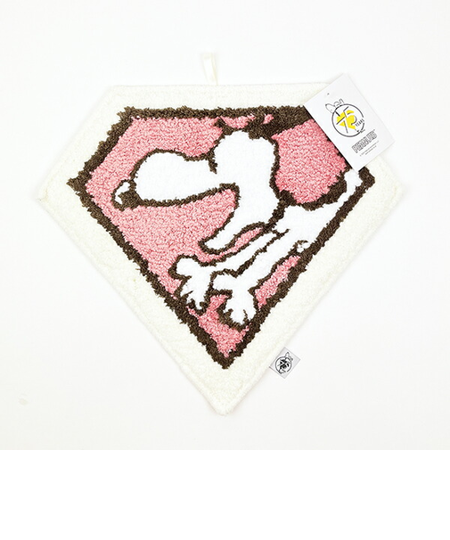 スヌーピー ダイヤモンド アクセントマット ピンク PEANUTS 75th SNOOPY