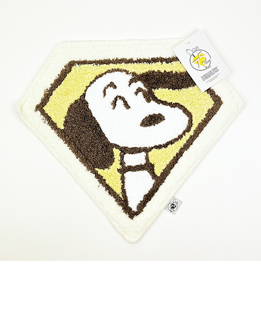 スヌーピー ダイヤモンド アクセントマット イエロー PEANUTS 75th SNOOPY