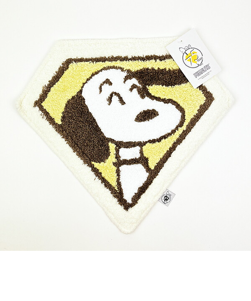 スヌーピー ダイヤモンド アクセントマット イエロー PEANUTS 75th SNOOPY