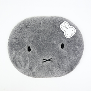 ミッフィー miffy ふわふわフェイス アクセントマット (グレー)