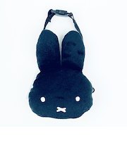 ミッフィー miffy フェイス型バッグチャーム(ブラック) ポーチ ぬい活