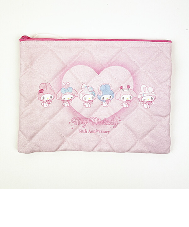 サンリオ マイメロディ 50th キルティングポーチ(集合) 日本製 Sanrio