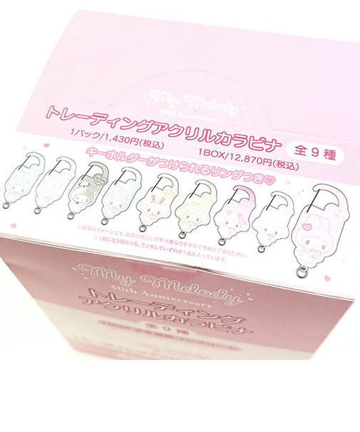 サンリオ マイメロディ 50th トレーシングアクリルカラビナキーホルダー BOXセット 日本製 Sanrio