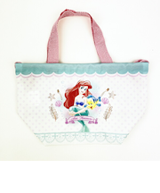 ディズニー リトルマーメイド アリエル マチ付き巾着 アイボリー ランチ Disney