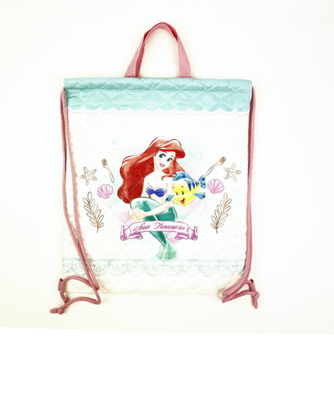 ディズニー プリンセス リトルマーメイド アリエル キルトナップザック ピンク バッグ リュック スクール キッズ Disney