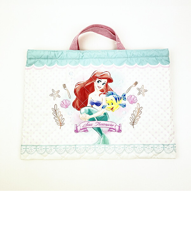ディズニー プリンセス リトルマーメイド アリエル キルトチャームバッグ アイボリー スクール キッズ Disney