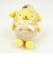 サンリオ ポムポムプリン パステルフルーツケープ マスコット ぬいぐるみ イエロー