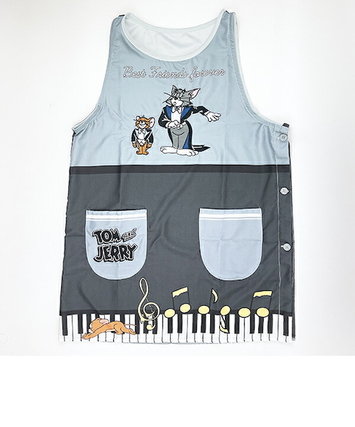 トムとジェリー 割烹着 クラシックフレンド キャラクター エプロン タブリエ