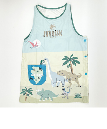 ジュラシックパーク 割烹着 ユルダイナソー キャラクター エプロン タブリエ