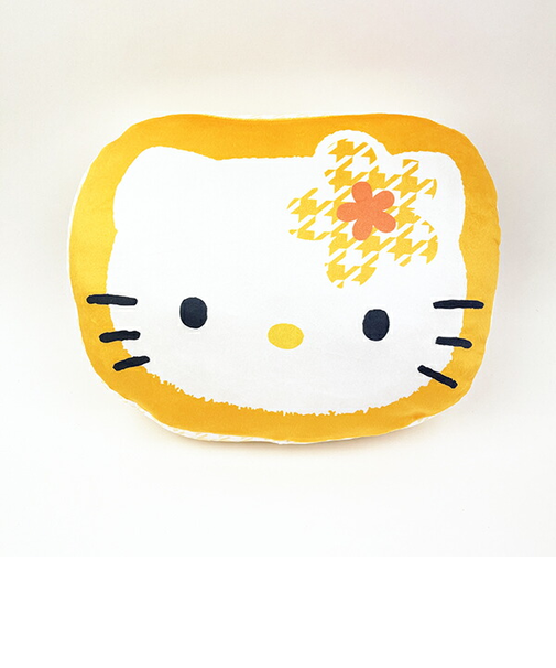 サンリオ ハローキティ  カオハナ ダイカットクッション (イエロー)  Sanrio