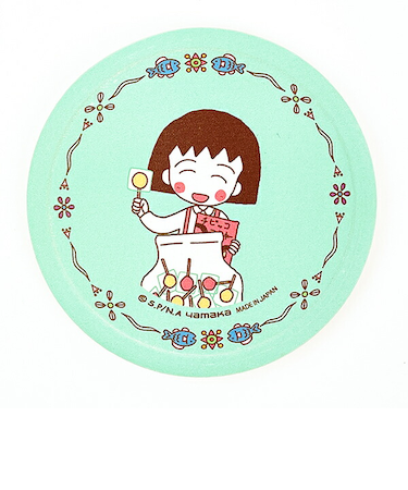 ちびまる子ちゃん 90's Chibi Maruko Chan 吸水タイルコースター (グリーン) キッチン 日本製