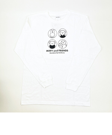 ミッフィー miffy ロンT(集合) ホワイト アパレル Tシャツ