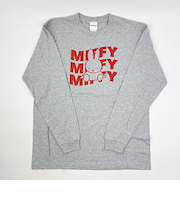 ミッフィー miffy ロンT(おすわり) グレー アパレル Tシャツ