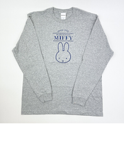 ミッフィー miffy ロンT(かお) グレー アパレル Tシャツ