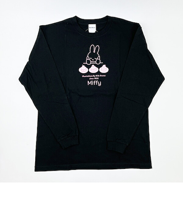 ミッフィー miffy ロンT(スイーツ) ブラック アパレル Tシャツ