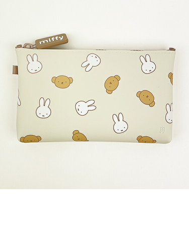 ミッフィー miffy NUU ポーチ (ベージュ)