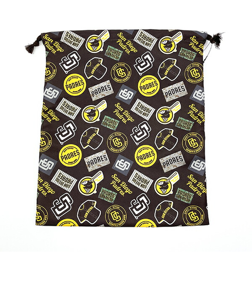 MLB(メジャーリーグ) パドレス 巾着(L) (総柄) キッズ スクール 野球