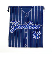 MLB(メジャーリーグ) ヤンキース 巾着(L) (ユニフォーム柄) キッズ スクール 野球