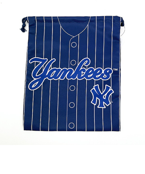 MLB(メジャーリーグ) ヤンキース 巾着(L) (ユニフォーム柄) キッズ スクール 野球