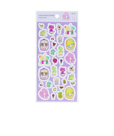 水森亜土 フルーツ シートシール 文具 日本製 亜土ちゃん