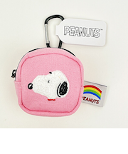 スヌーピー カラフル カラビナミニポーチ ピンク 小物入れ SNOOPY