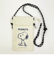 スヌーピー ファスナーサコッシュ 座り バッグ SNOOPY