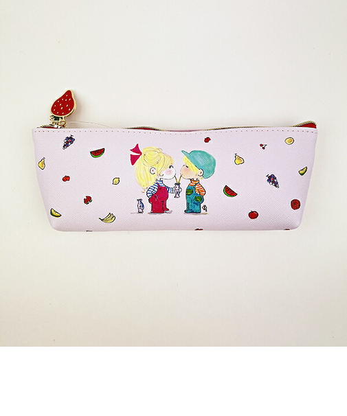 水森亜土 フルーツ ペンケース 文具 亜土ちゃん