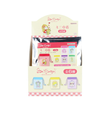 水森亜土 フルーツコレクション ミニ巾着 【全6種類のうちランダムで1点】 亜土ちゃん