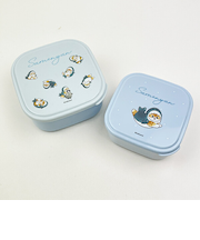 モフサンド mofusand シール容器2Pセット ブルー ランチ 日本製