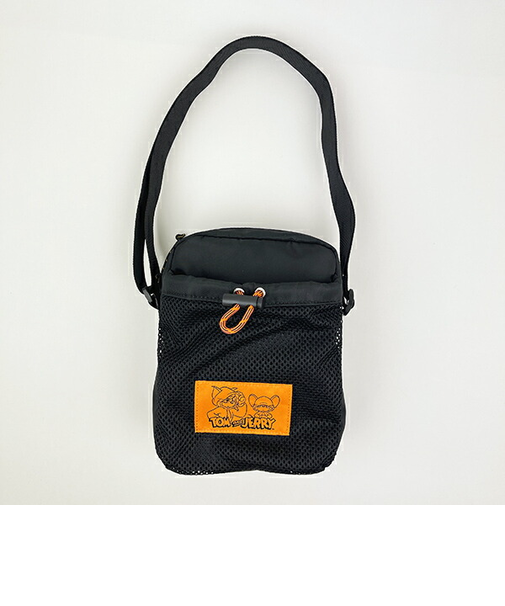 トムとジェリー フーディーショルダーバッグ (ブラック)