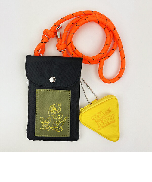 トムとジェリー フーディー ミニ ショルダーバッグ (ブラック)