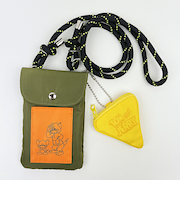 トムとジェリー フーディー ミニ ショルダーバッグ (カーキ)