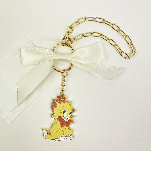 トムとジェリー トゥーツ ガールズリボンチャーム (ホワイト) ガールズシリーズ