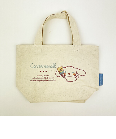サンリオ シナモロール  帆布ミニトートバッグ シナモン Sanrio