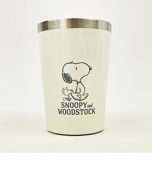 スヌーピー  コンビニコーヒー ステンレスタンブラー(M) ホワイト コップ  SNOOPY