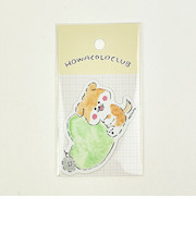 ほわころくらぶ しばころちゃん ハート ステッカー 文具 シール