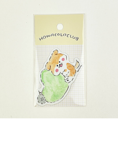 ほわころくらぶ しばころちゃん ハート ステッカー 文具 シール