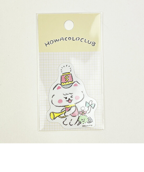 ほわころくらぶ しろころんちゃん 5th ダイカットステッカー 文具 シール