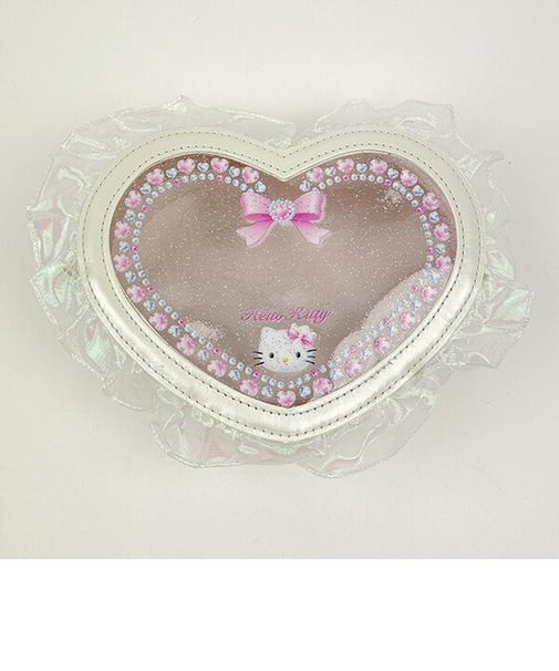 サンリオ ハローキティ バレエコア ハート型クリアポーチ Sanrio