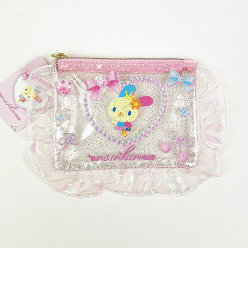 サンリオ ウサハナ バレエコア フリル付クリアポーチ Sanrio