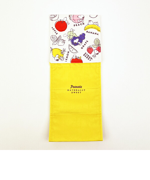 スヌーピー フレッシュフルーツ ペーパーホルダーカバー イエロー