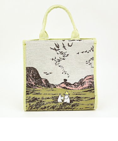 ムーミン 空を舞う ミニバッグ (ライトグリーン)