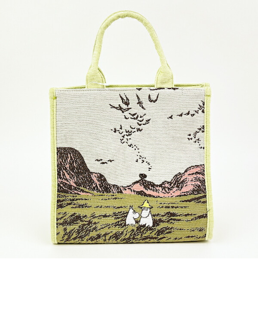 ムーミン 空を舞う ミニバッグ (ライトグリーン)