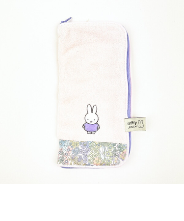 ミッフィー miffy リバティファイブリック どっとポーチ ピンク