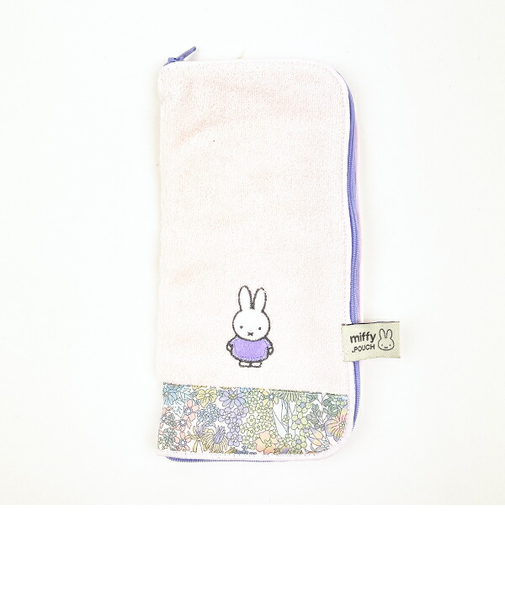 ミッフィー miffy リバティファイブリック どっとポーチ ピンク