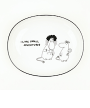 ムーミン 80th 首飾り オーバルディッシュ(14cm) お皿 食器 日本製