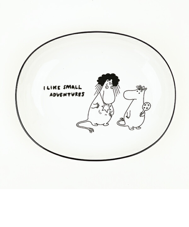 ムーミン 80th 首飾り オーバルディッシュ(14cm) お皿 食器 日本製