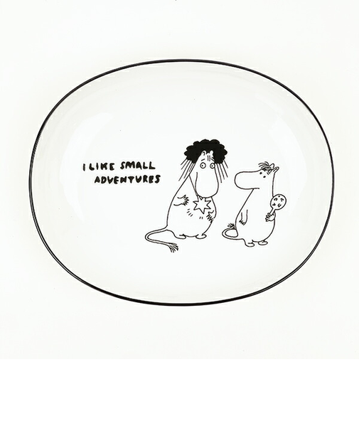 ムーミン 80th 首飾り オーバルディッシュ(14cm) お皿 食器 日本製