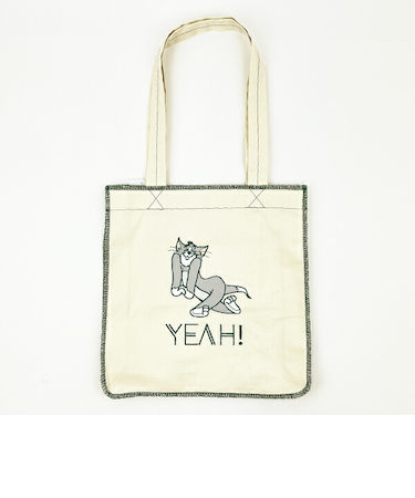 トムとジェリー ロックステッチトートバッグ(アイボリー) トムジェリ